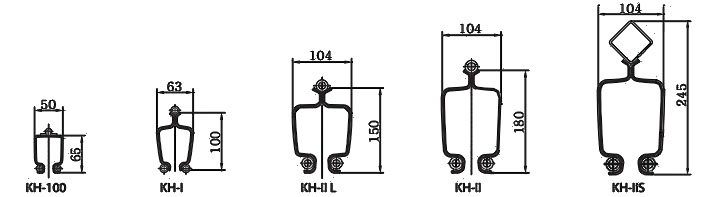 KHC氣動平衡器鋼軌技術參數